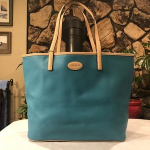Coach Park Metro Tote - Turquoise